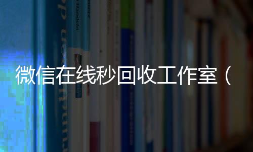 微信在线秒回收在线24小时回收vx工作室（vx回收平台秒结）